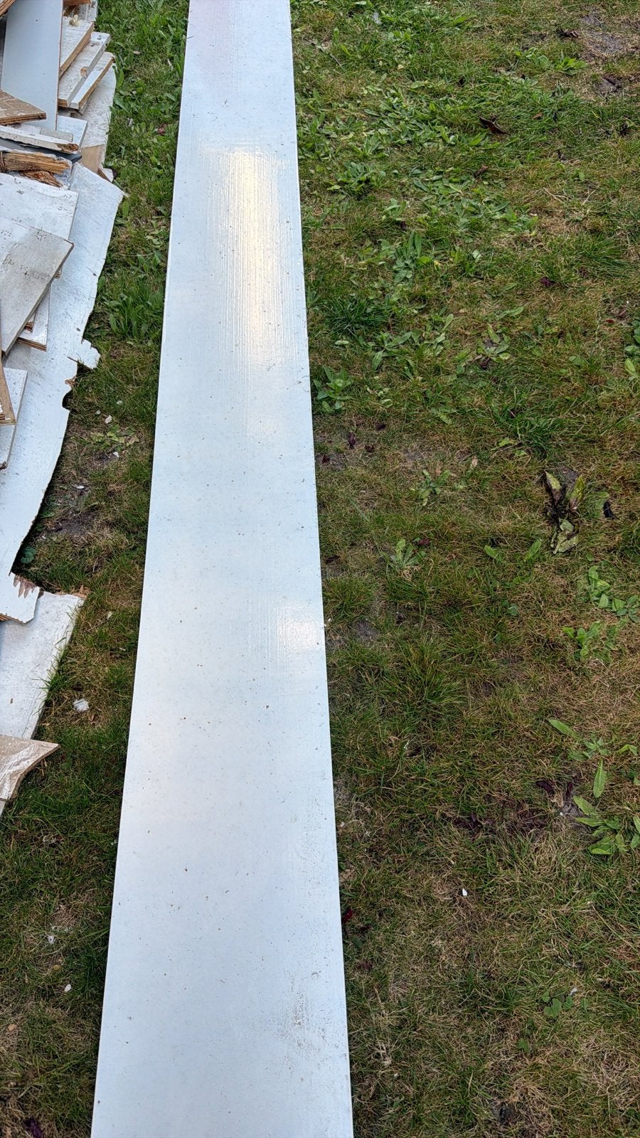 Boeideel red cedar, geschilderd 5.90 meter, Ophalen, Gebruikt, 25 tot 50 mm, Plank