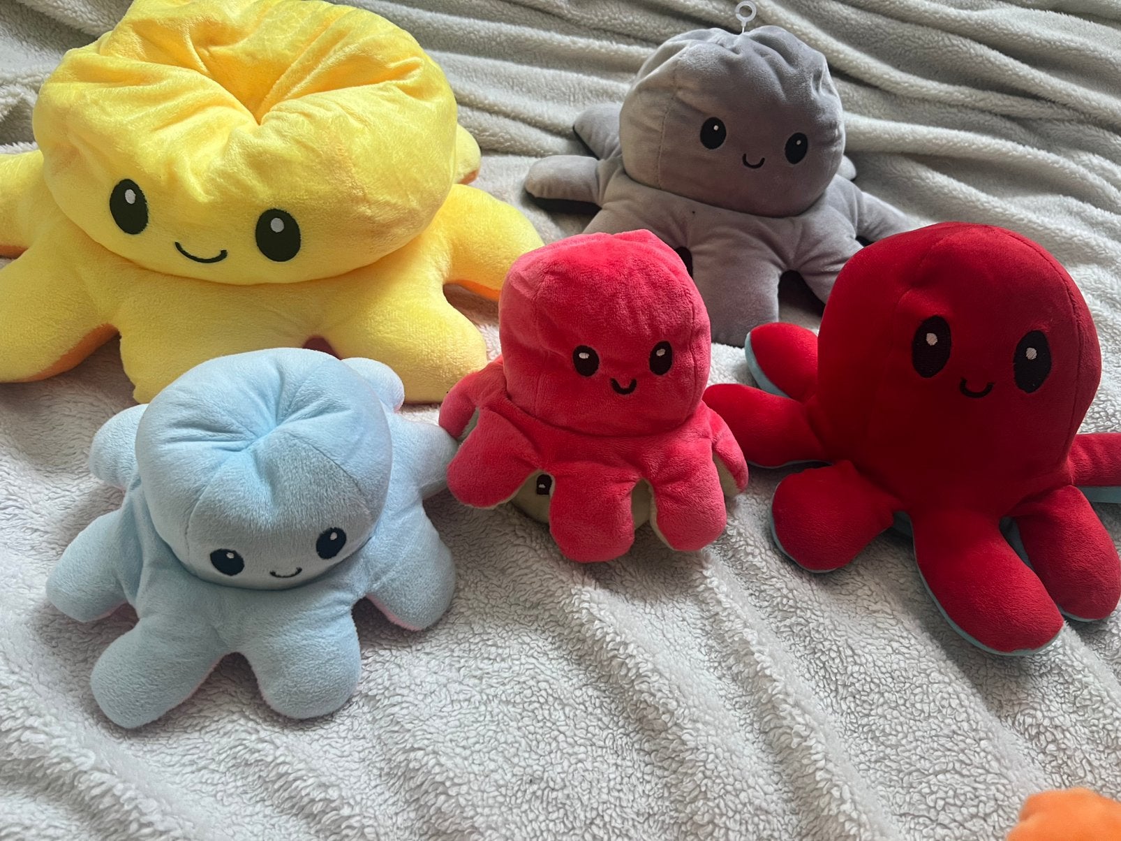Omkeerbare octopus knuffels – verschillende maten, Kinderen en Baby's, Speelgoed | Knuffels en Pluche, Ophalen of Verzenden, Zo goed als nieuw