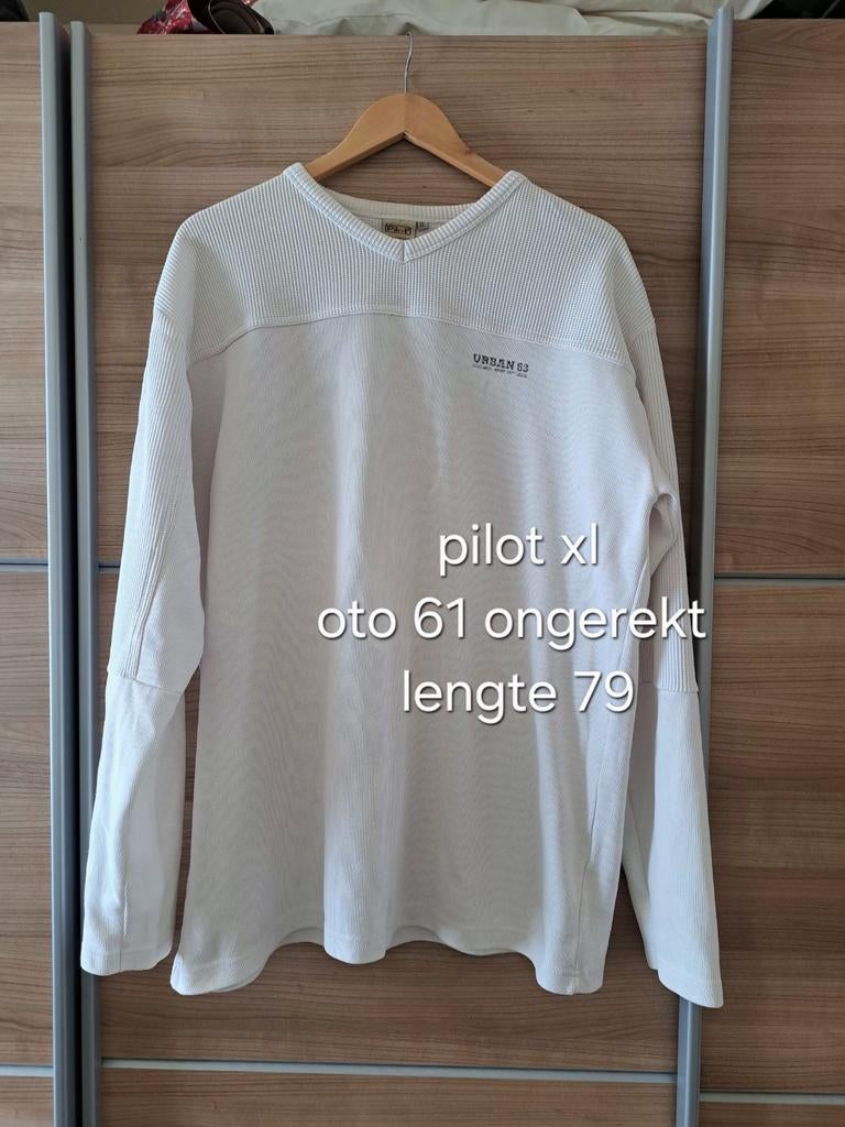 Pilot trui xl, Pilot, Wit, Maat 56/58 (XL), Ophalen of Verzenden