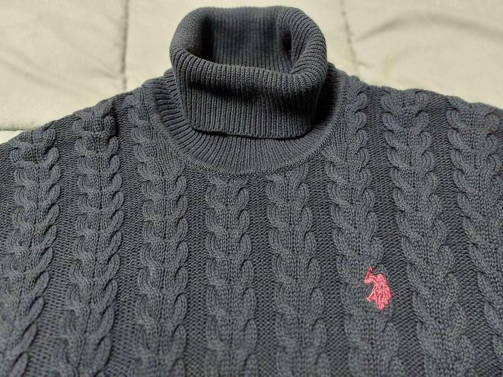 Kabeltrui Coltrui U.S.Polo ASSN Navy blauw XXL (2XL), Ophalen of Verzenden, Gedragen, Overige maten, Blauw