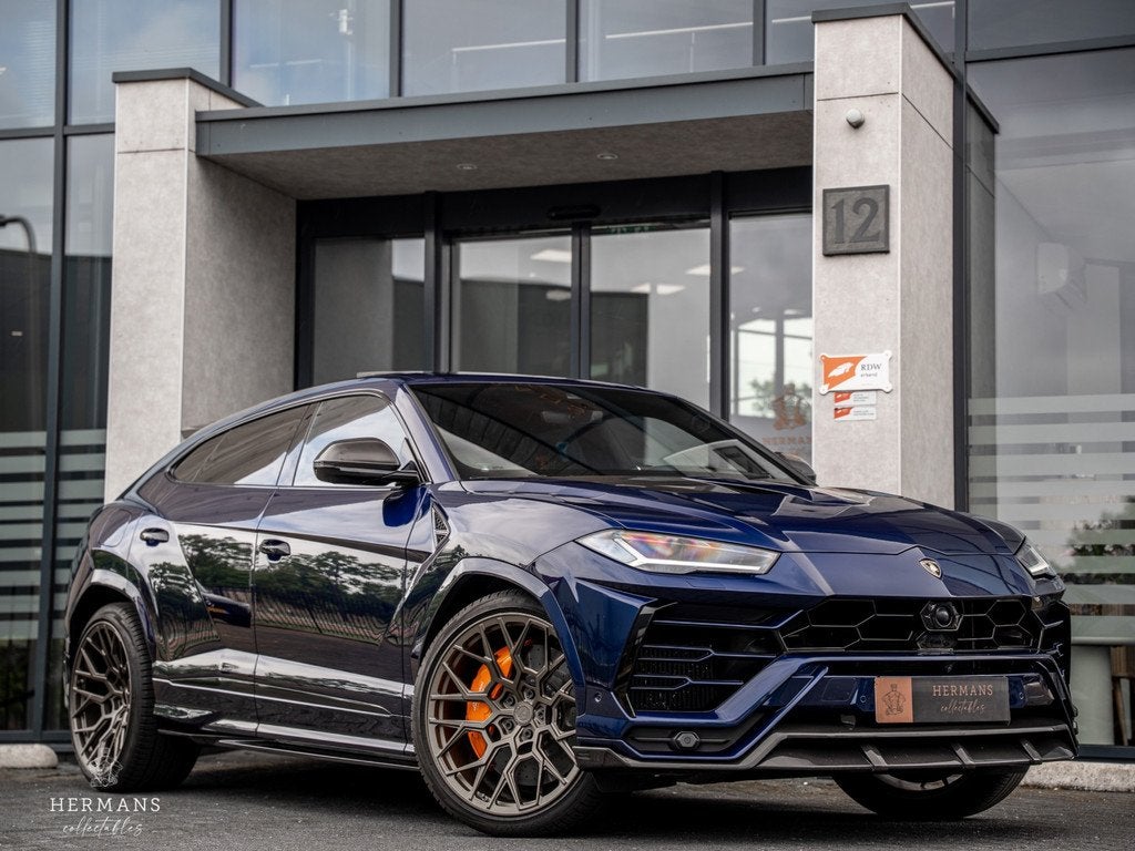 Lamborghini Urus 4.0 V8 / NOVITEC / B&O 3D / Carbon / Pano /, Auto's, Lamborghini, Urus, Gebruikt, Blauw, Leder