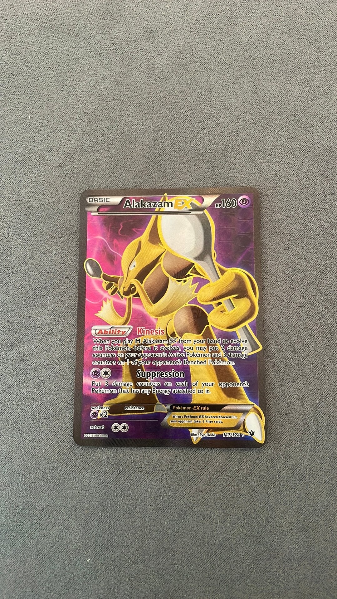 Alakazam EX #117, Ophalen of Verzenden, Zo goed als nieuw