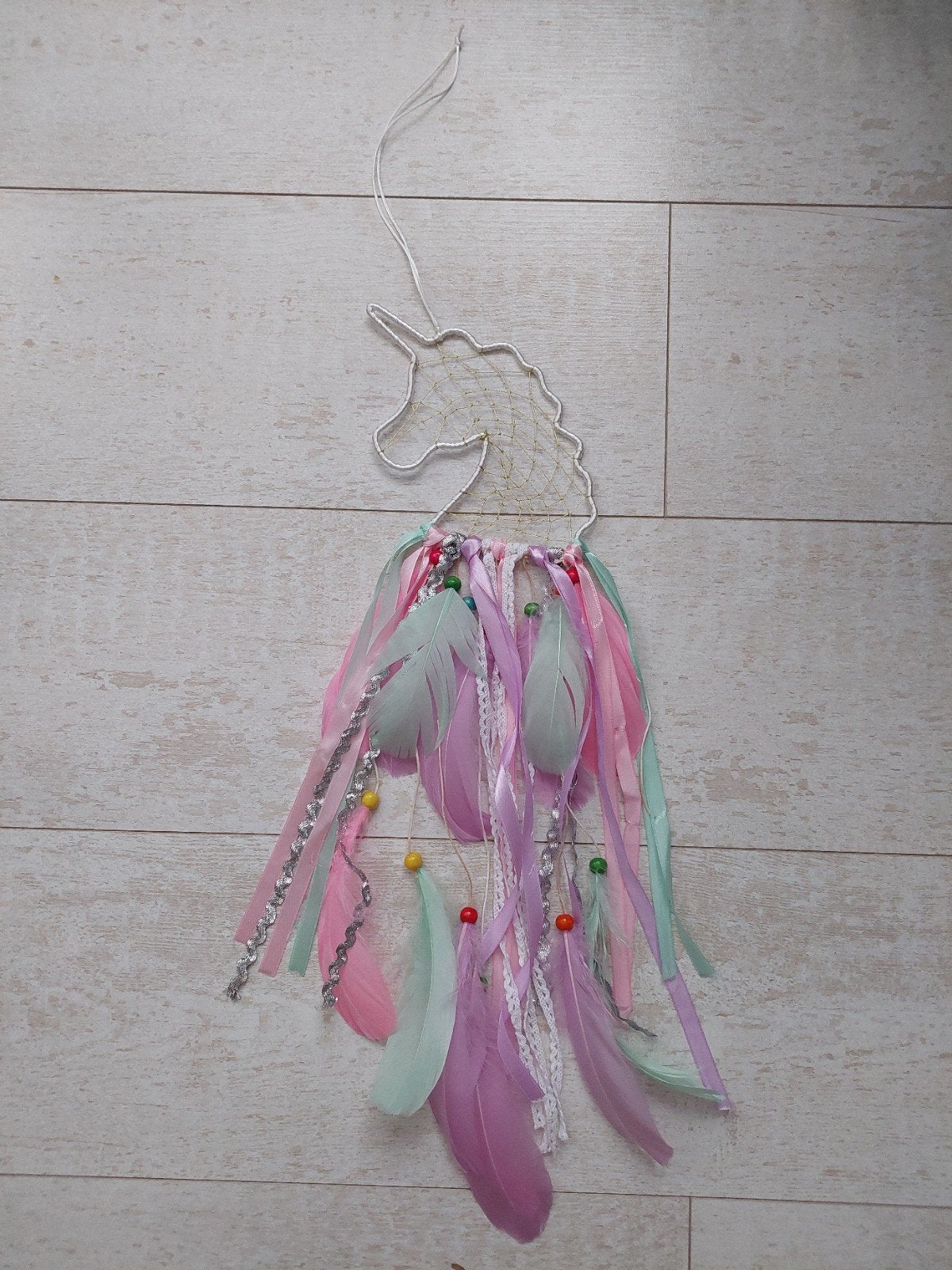 Mooie Eenhoorn Unicorn dromenvanger, Verzenden, Zo goed als nieuw, Overige merken, Wanddecoratie