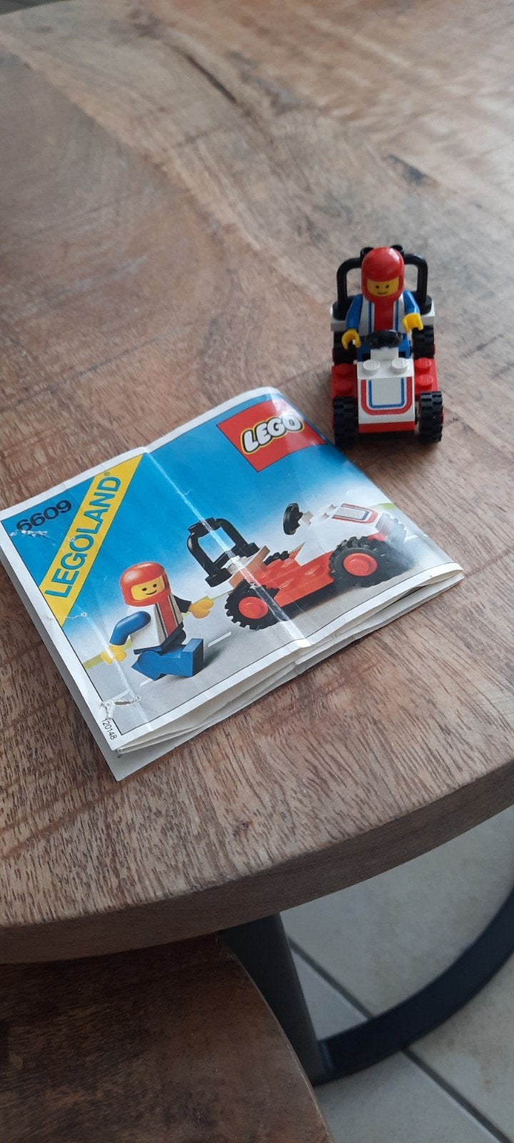 LEGO Racewagen 6609 met minifiguur en instructies, Ophalen of Verzenden, Gebruikt