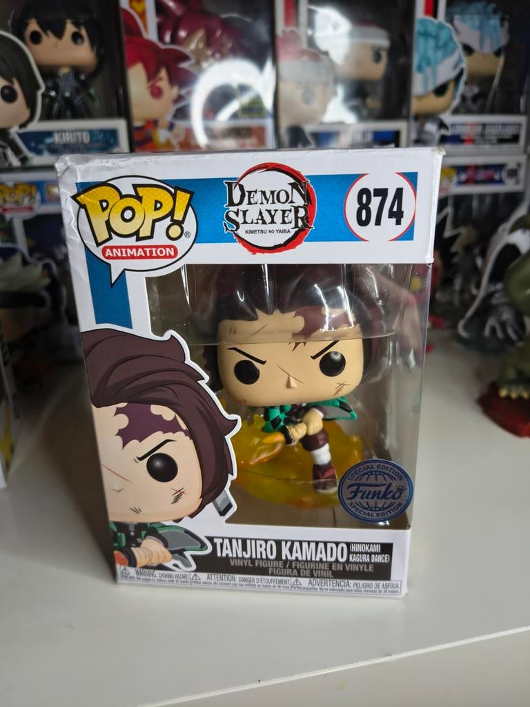 Funko Pop! Demon Slayer Tanjiro Kamado 874, Ophalen of Verzenden, Zo goed als nieuw