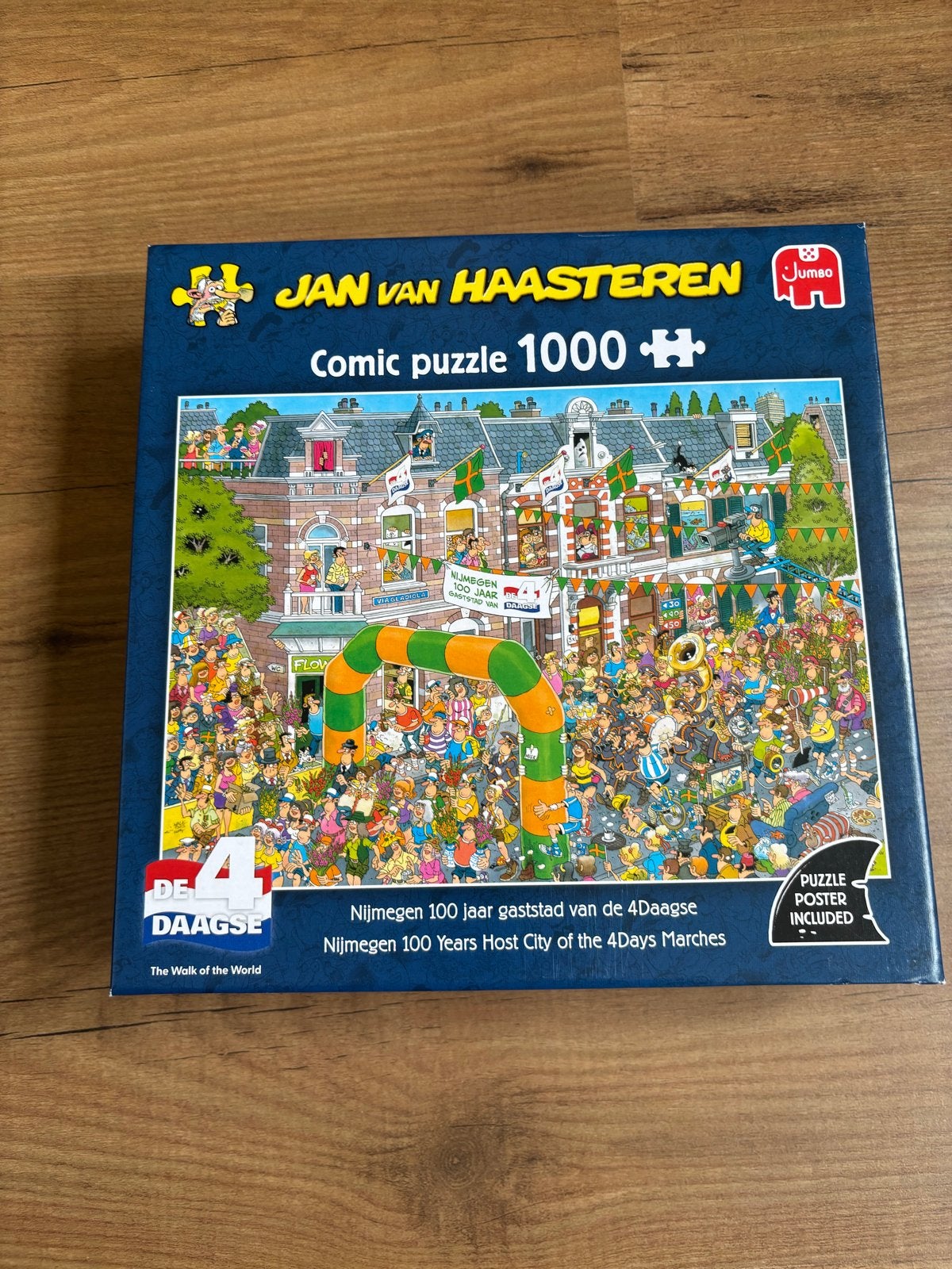 Jan van Haasteren De 4Daagse Nijmegen 1000 stukjes, Ophalen of Verzenden, 500 t/m 1500 stukjes, Zo goed als nieuw, Legpuzzel