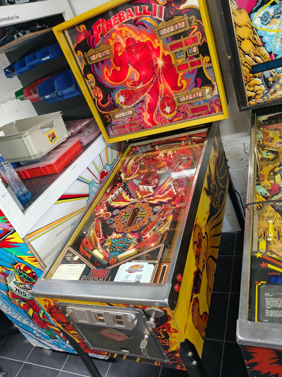 Bally Fireball II Flipperkast, Verzamelen, Ophalen, Gebruikt, Flipperkast