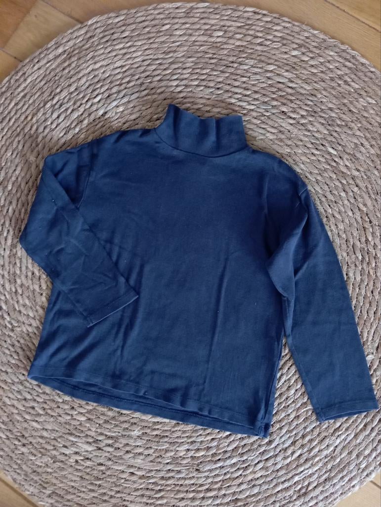 Blauw shirt met col van Zara, maat 110, Ophalen of Verzenden, Zara, Jongen, Shirt of Longsleeve