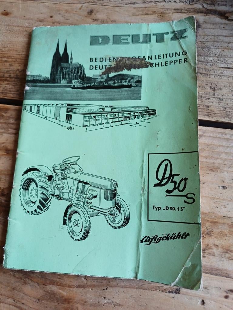 Bedieningshandleiding Deutz D50-S Trekker (origineel), Ophalen of Verzenden, Gelezen, Overige merken, Klockner-Humboldt-Deutz AG