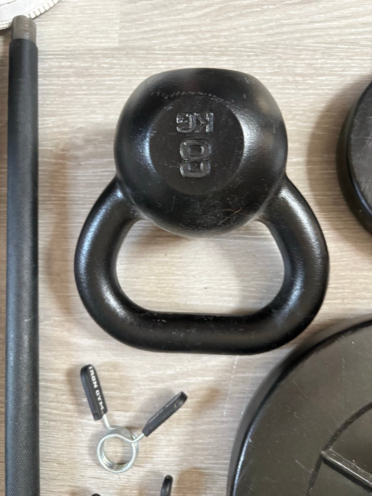 Iron Gym Sport Materiaal: Halterset, Dumbbells & Roller, Ophalen, Zo goed als nieuw, Dumbbell