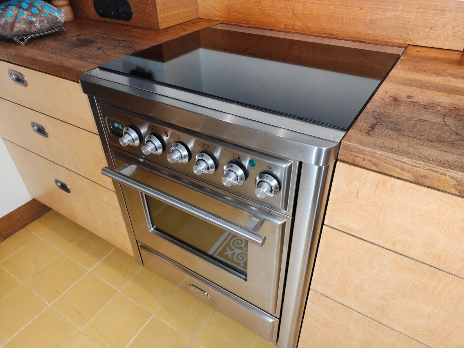 Boretti Majestic 70 cm RVS Fornuis –MTBR70IX– met inductie!!, Gebruikt, 60 cm of meer, Energieklasse A of zuiniger, Inductie