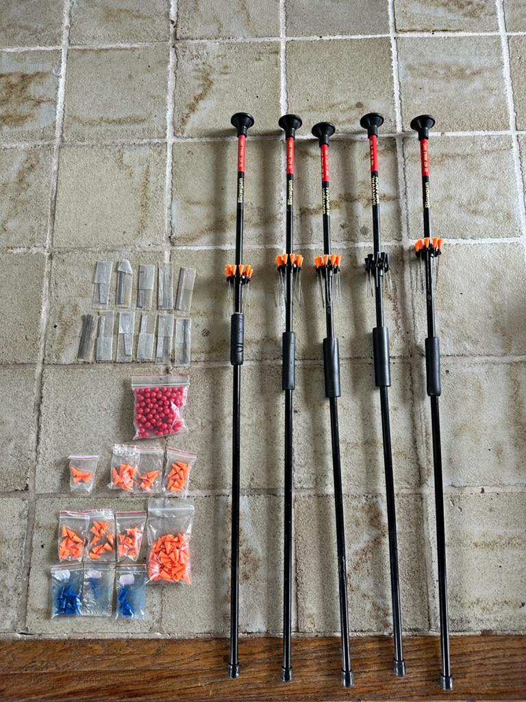 Blaaspijp, 5 stuks, met accessoires, Ophalen of Verzenden, Zo goed als nieuw