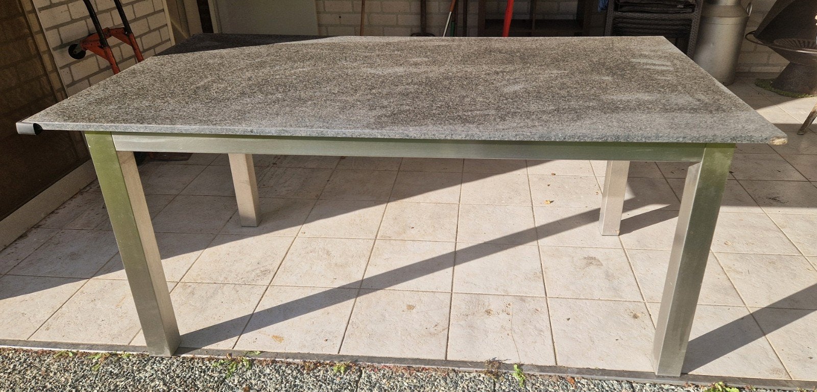 All weather tuintafel, Ophalen, Rechthoekig, Rvs
