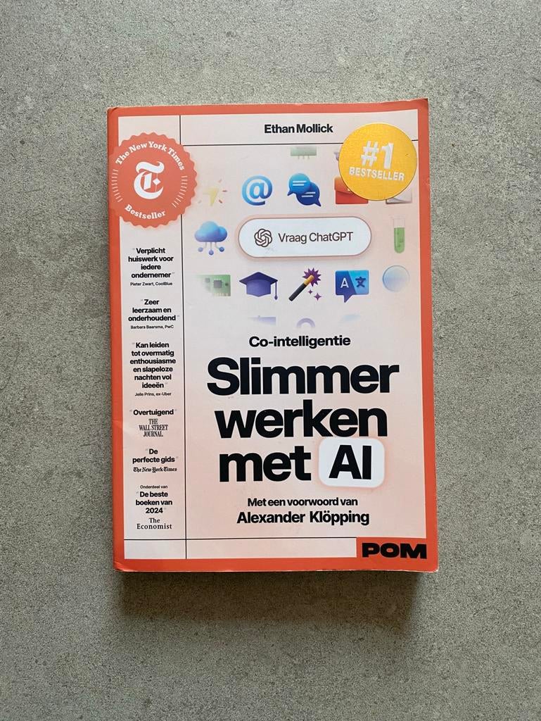 Ethan Mollick - Co-intelligentie, slimmer werken met AI, Ophalen of Verzenden, Zo goed als nieuw, Ethan Mollick; Alexander Klöpping