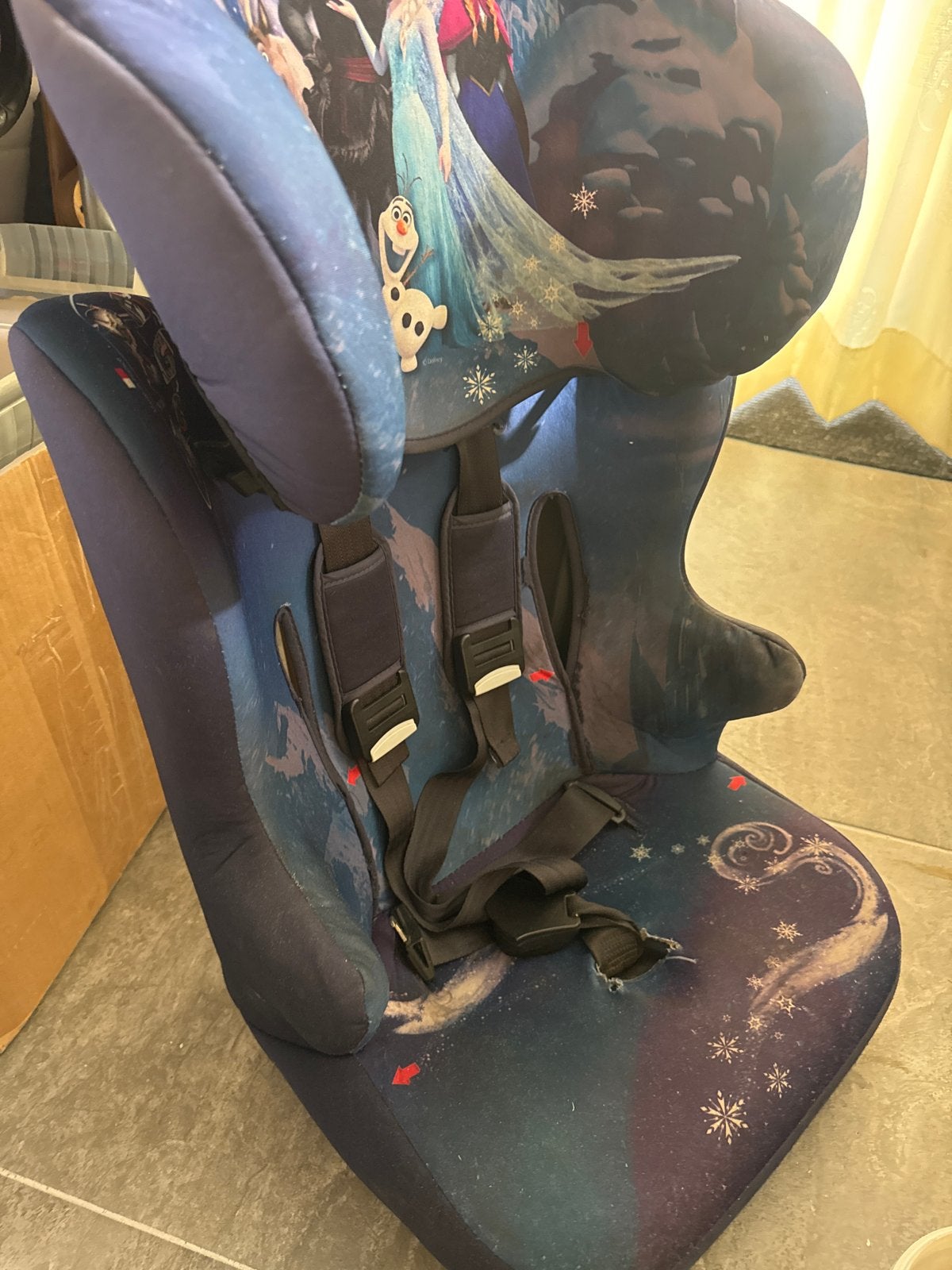 Kinderzitje Frozen - Gebruikt, Kinderen en Baby's, Autostoeltjes, Zijbescherming, 9 t/m 36 kg, Ophalen, Overige merken