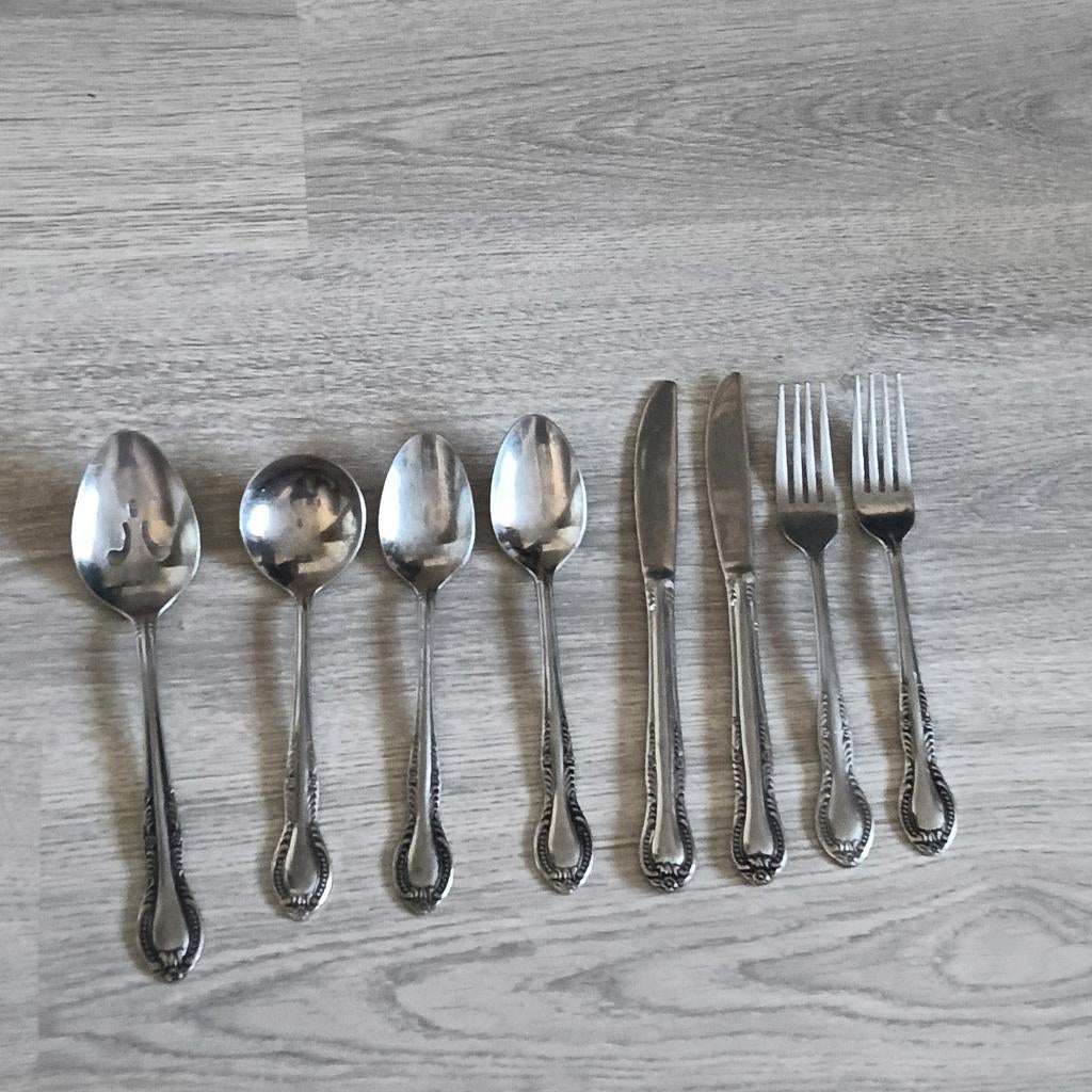 Bestek set stainless steel, Huis en Inrichting, Keuken | Bestek, Ophalen of Verzenden, Rvs of Chroom