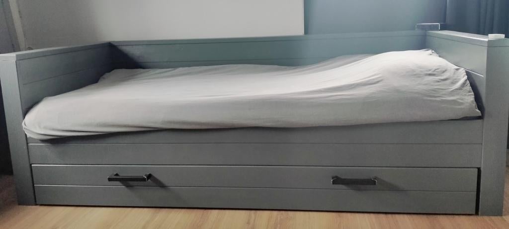 Woood wood ledikant bedbank bed, 85 tot 100 cm, Gebruikt, 180 cm of meer, Ophalen