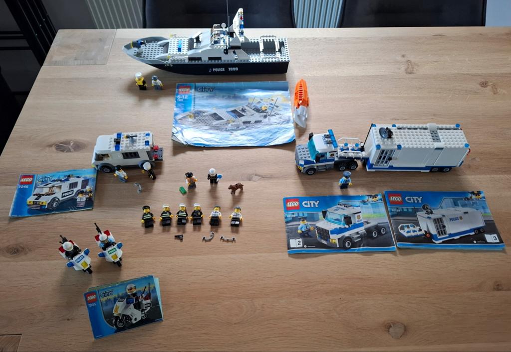 Lego politie speelset, Ophalen of Verzenden, Gebruikt, Inclusief instructies, Lego
