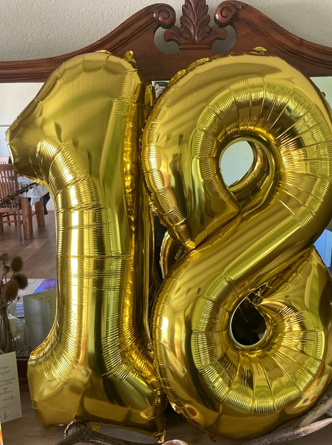 18 jaar verjaardag decoratie: ballonnen en slinger, Ophalen, Gebruikt, Versiering, Verjaardag