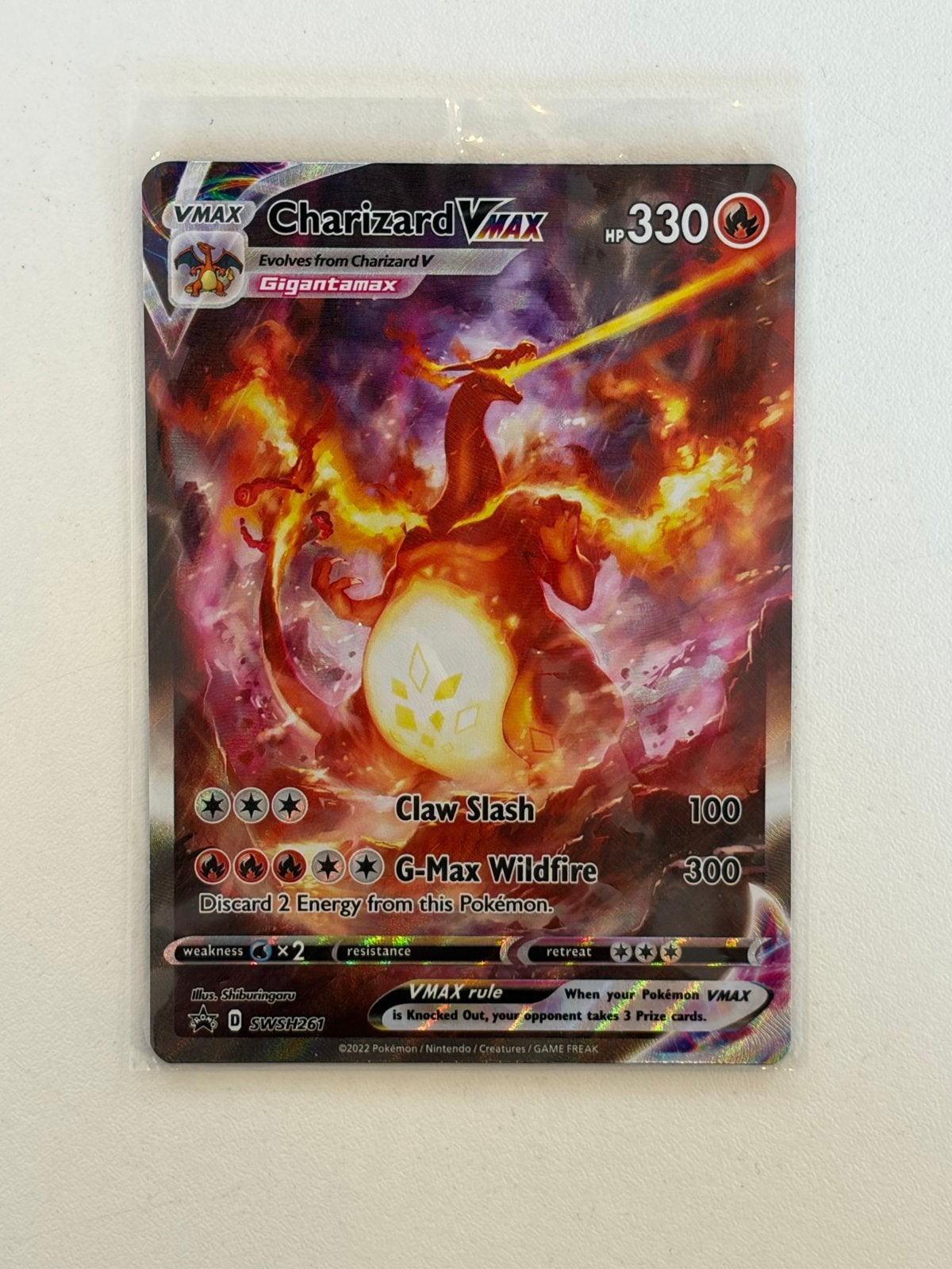 Charizard VMAX SWSH261, Hobby en Vrije tijd, Ophalen of Verzenden, Nieuw, Losse kaart