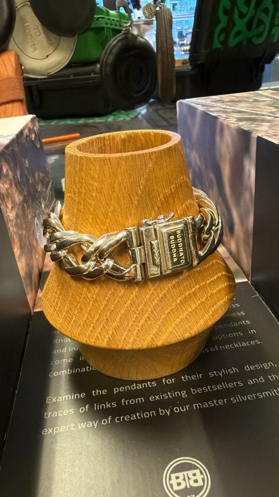 BUDDHA TO BUDDHA ARMBAND TYPE 146 E EDY 19 CM € 219,95, Ophalen of Verzenden, Zo goed als nieuw, Zilver, Zilver