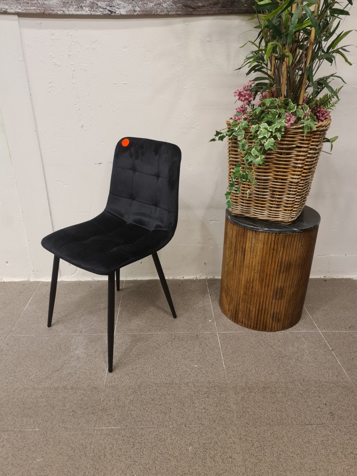 nieuwe eetkamerstoel adore velvet zwart €35 per stuk, Huis en Inrichting, Ophalen, ., Zwart, Nieuw