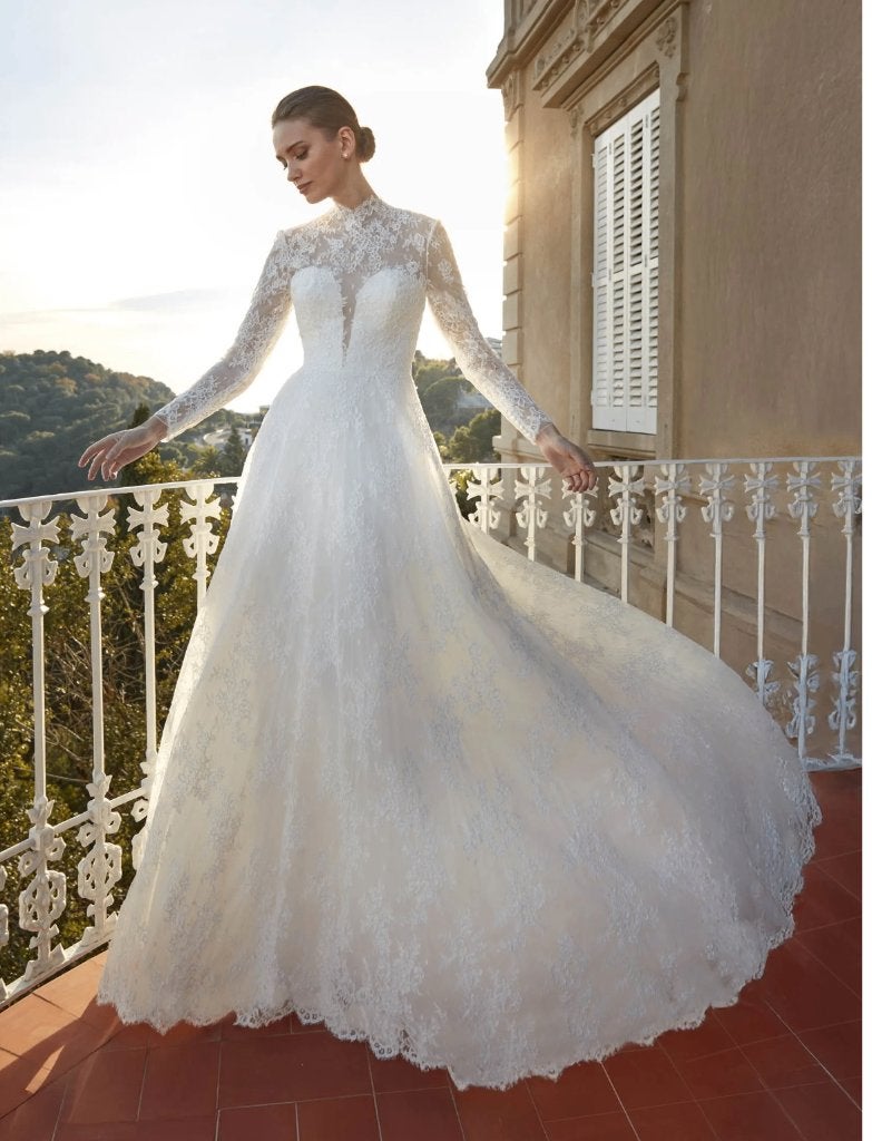 Prachtige San Patrick "Loiza" trouwjurk (by Pronovias), Wit, Ophalen of Verzenden, Zo goed als nieuw, House of st Patrick