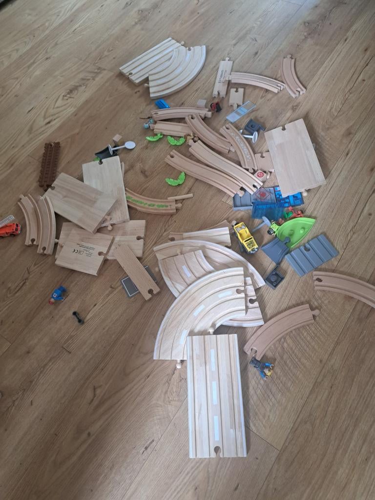 Houten autobaan, Ophalen of Verzenden, Zo goed als nieuw