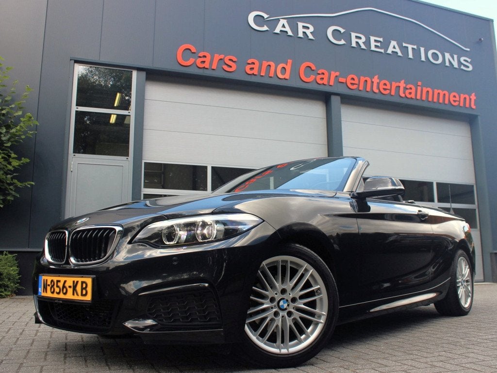 BMW 2 Serie Cabrio 218i High Executive M-Sport (bj 2018), Auto's, BMW, Automaat, Gebruikt, Cabriolet, 4 stoelen