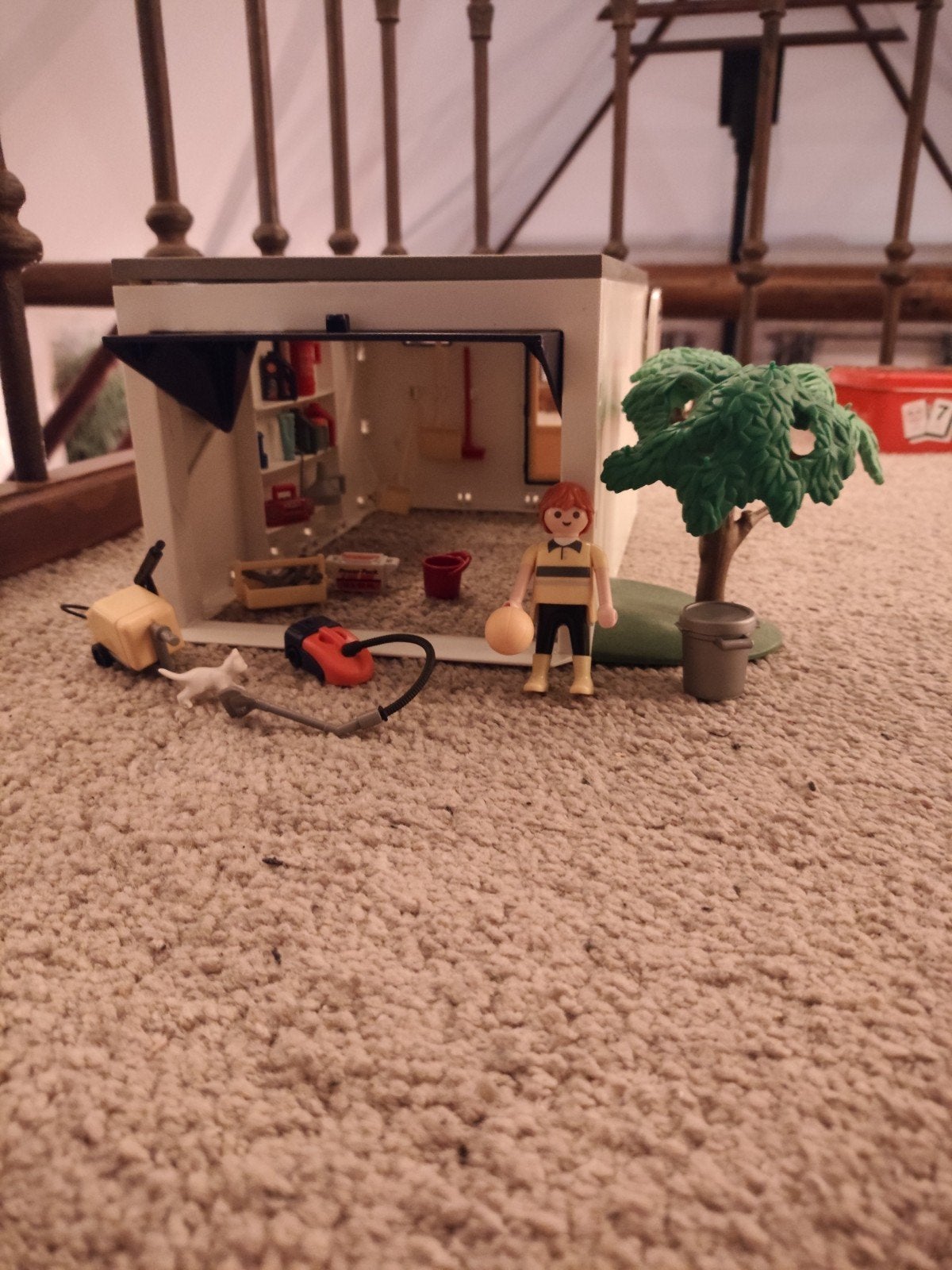 Playmobil garage,, Ophalen of Verzenden, Gebruikt, Complete set, Gebouw