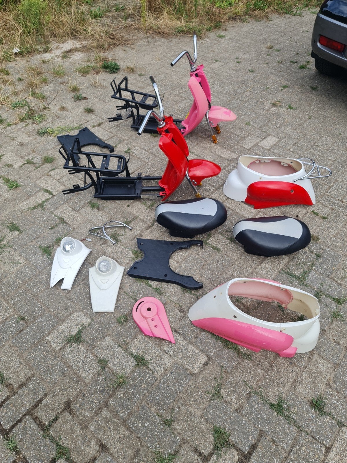 36v scooter onderdelen kappenset frame's e.d minibike kinder, Fietsen en Brommers, Minibikes, Midibikes en Pitbikes, Ophalen, Gebruikt