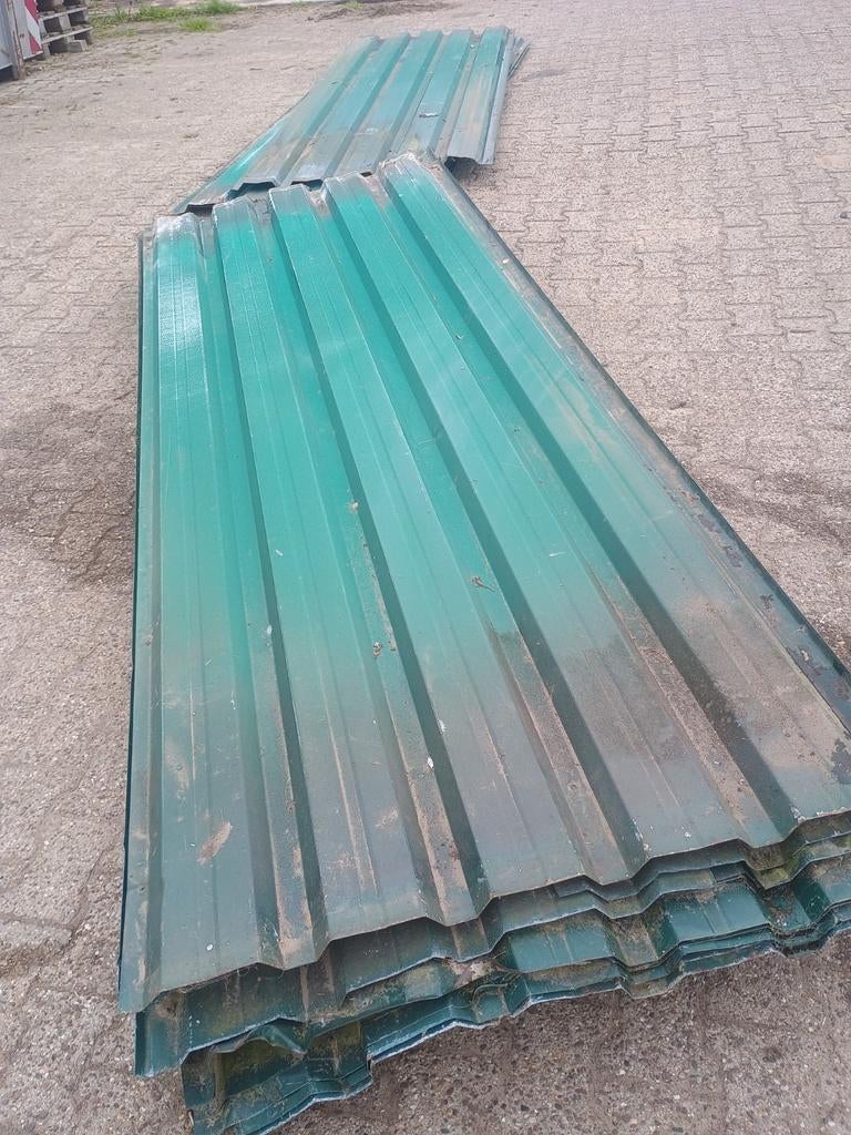 Damwandplaten, gebruikt, Doe-het-zelf en Verbouw, Dakpannen en Dakbedekking, Ophalen, Gebruikt, Overige kleuren, 15 m² of meer