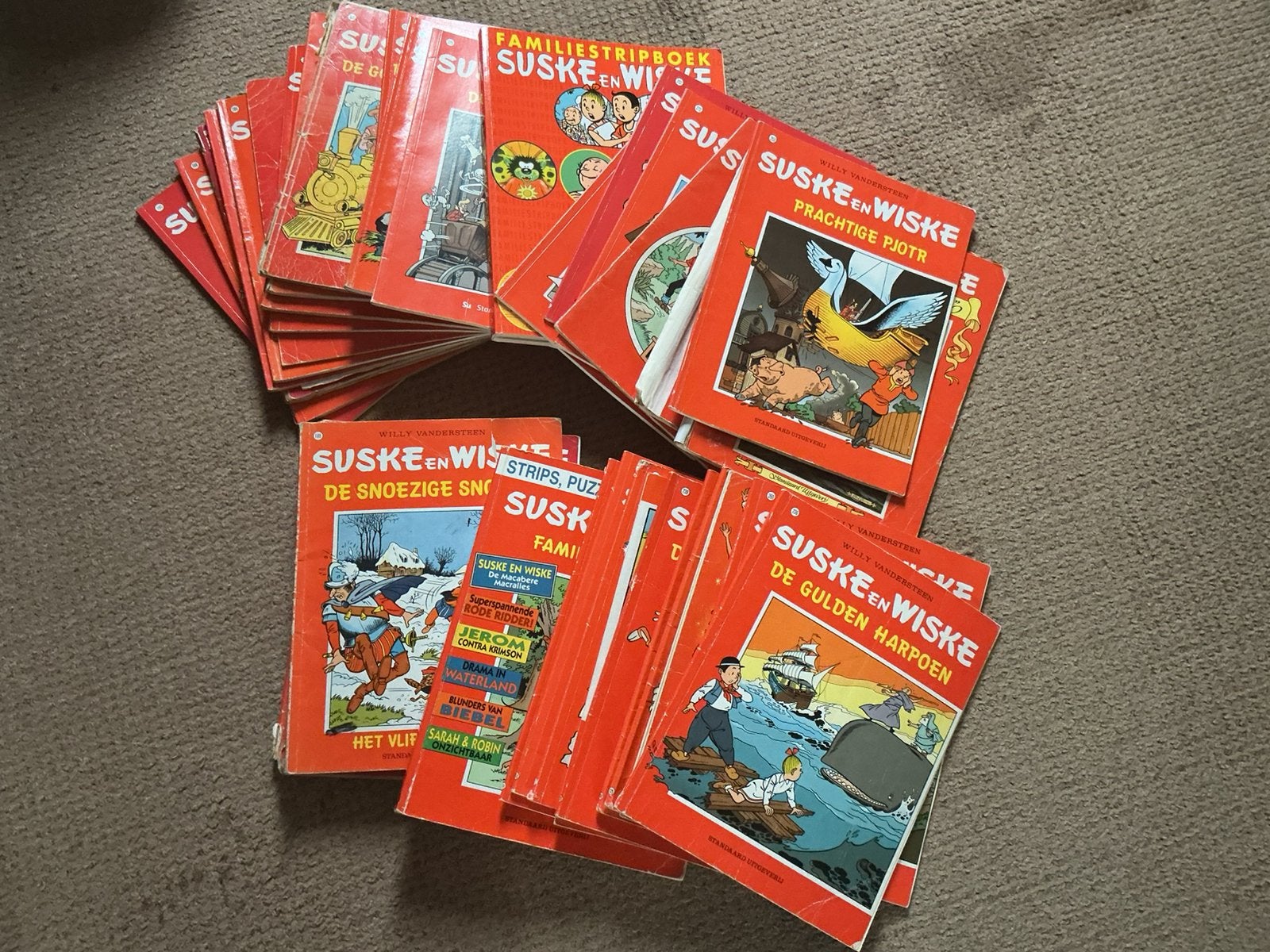 Grote collectie Suske en Wiske stripboeken, Meerdere stripboeken, Ophalen of Verzenden, Gelezen