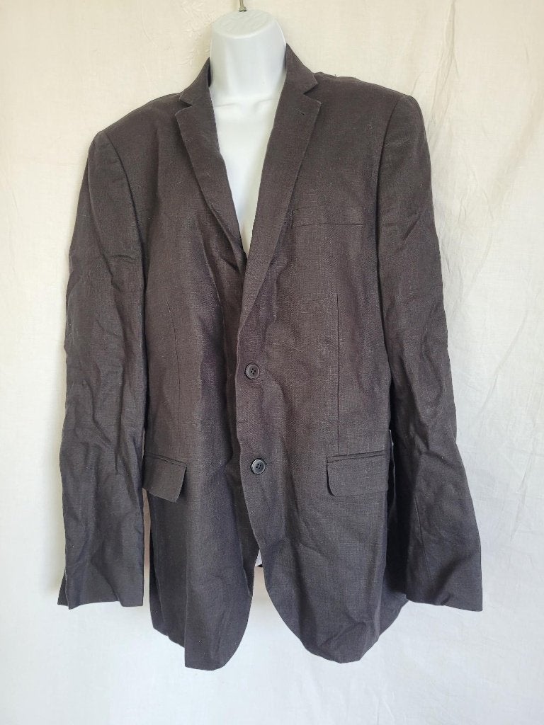 Net zwart linnen colbert mt 52 merk H&M, Maat 52/54 (L), ., Zwart, Ophalen of Verzenden
