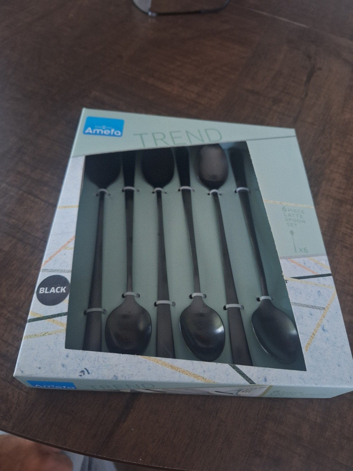amefa set zwart 6 maal latte lepels, Witgoed en Apparatuur, Zonnebanken en Gezichtsbruiners, Ophalen of Verzenden, Nieuw, Gezichtsbruiner