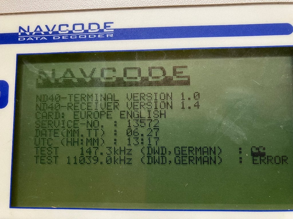 Zoek antenne +user enof service voor Navcode weerfax decoder, Telecommunicatie, Ophalen of Verzenden, Gebruikt, Ontvanger