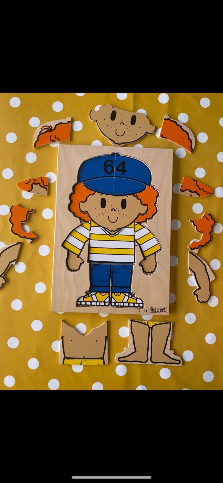 Rolf Puzzel dreumes kleuter aankleden jongen, Ophalen
