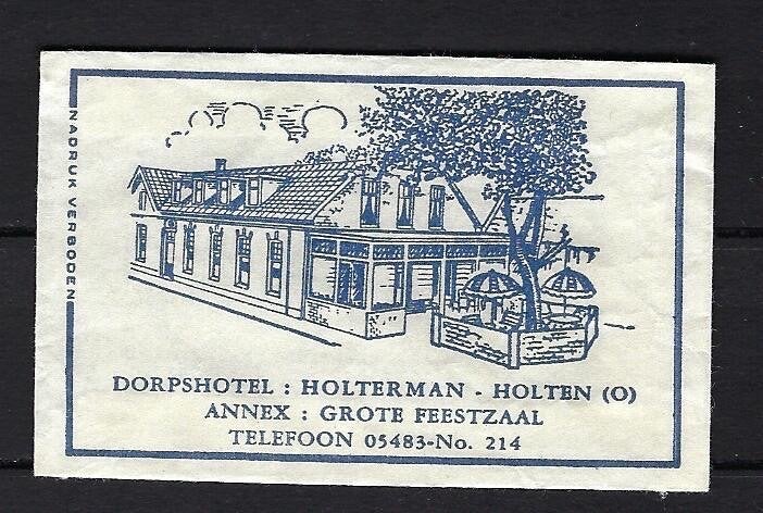 179 Holten Dorpshotel HOLTERMAN, Ophalen of Verzenden, Nederland
