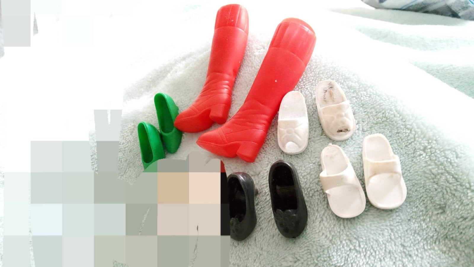 Vintage Barbie Sindy Fleur Tienerpop schoenen laarzen pumps., Ophalen of Verzenden, Zo goed als nieuw