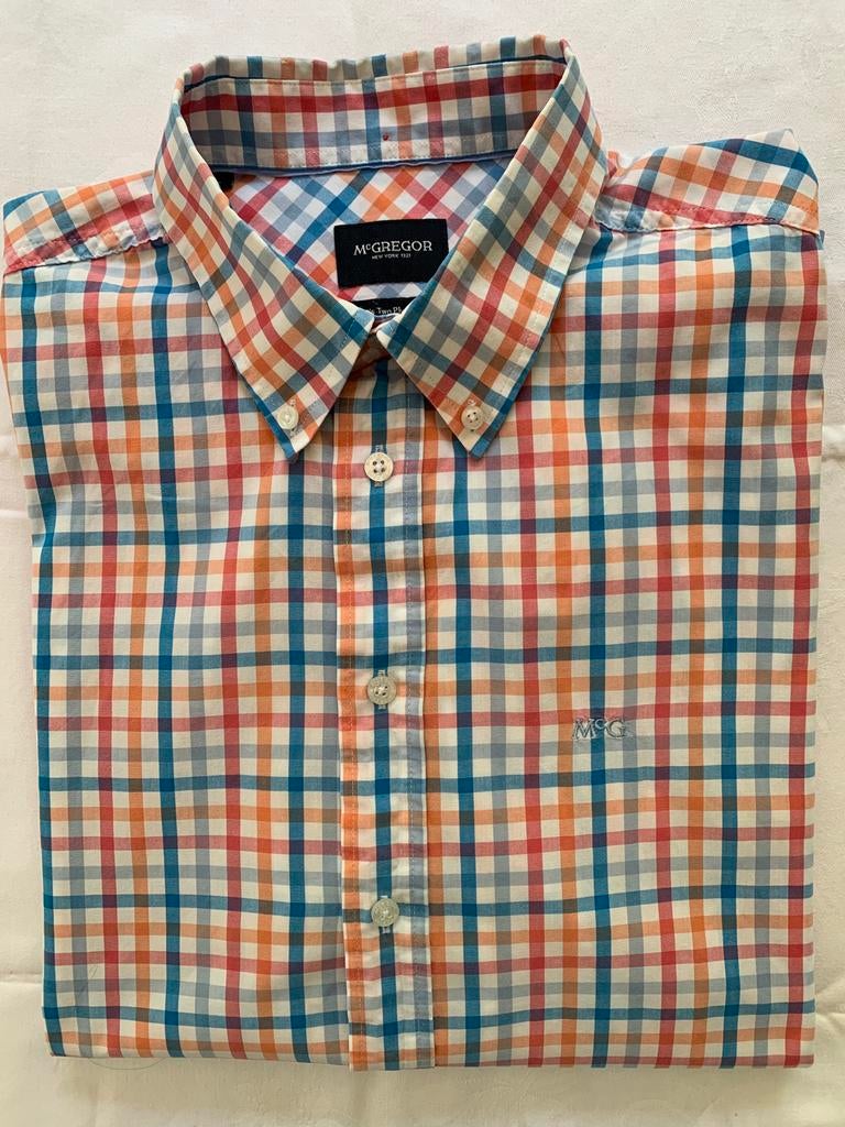Preow vichy ruiten blouse van Mc Gregor, Kleding | Heren, Ophalen of Verzenden, Zo goed als nieuw, Blauw