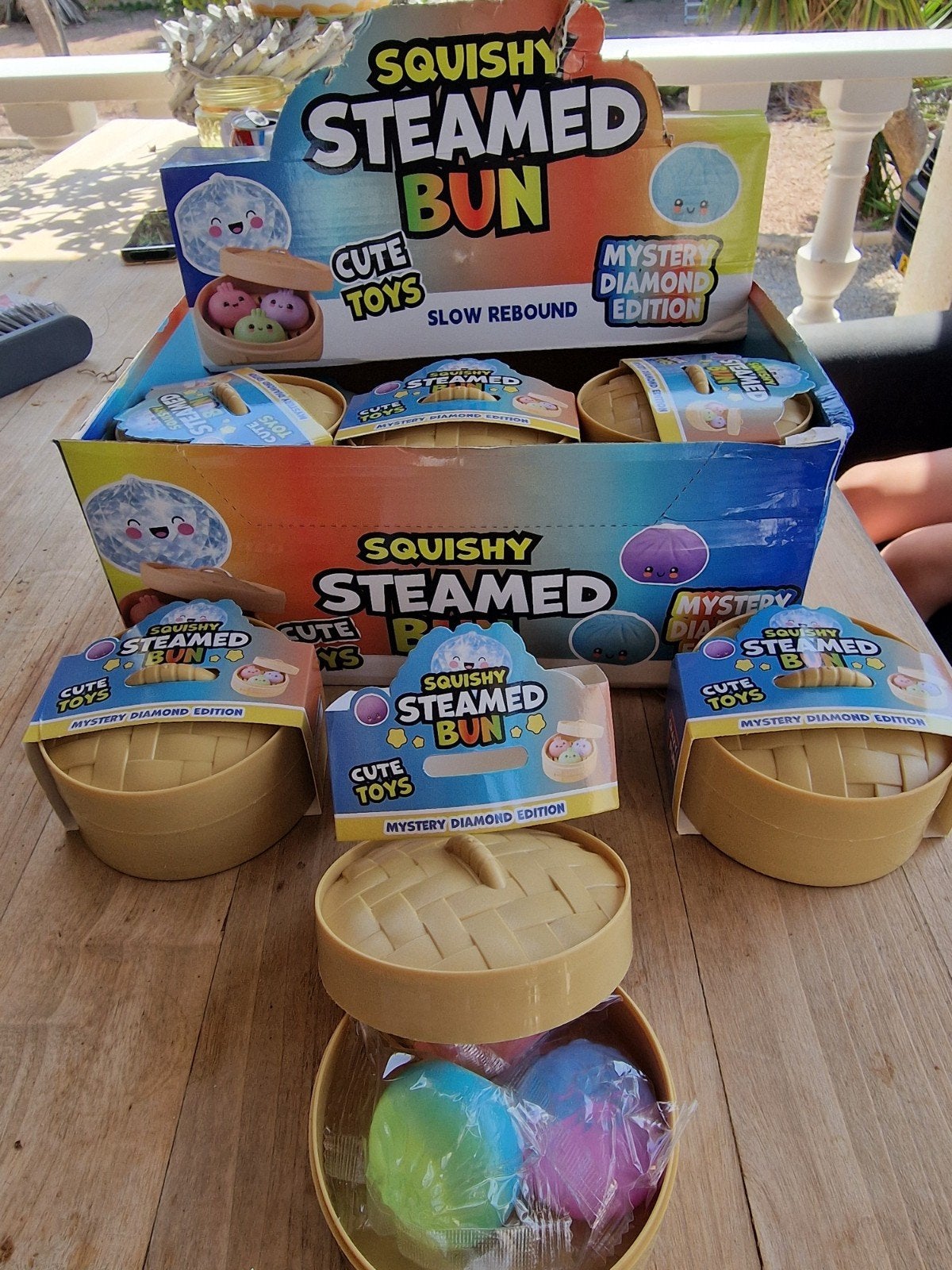 Squishy Steamed Bun Mystery Diamond Edition - Nieuw! 3 in 1, Ophalen of Verzenden, Nieuw, Jongen of Meisje