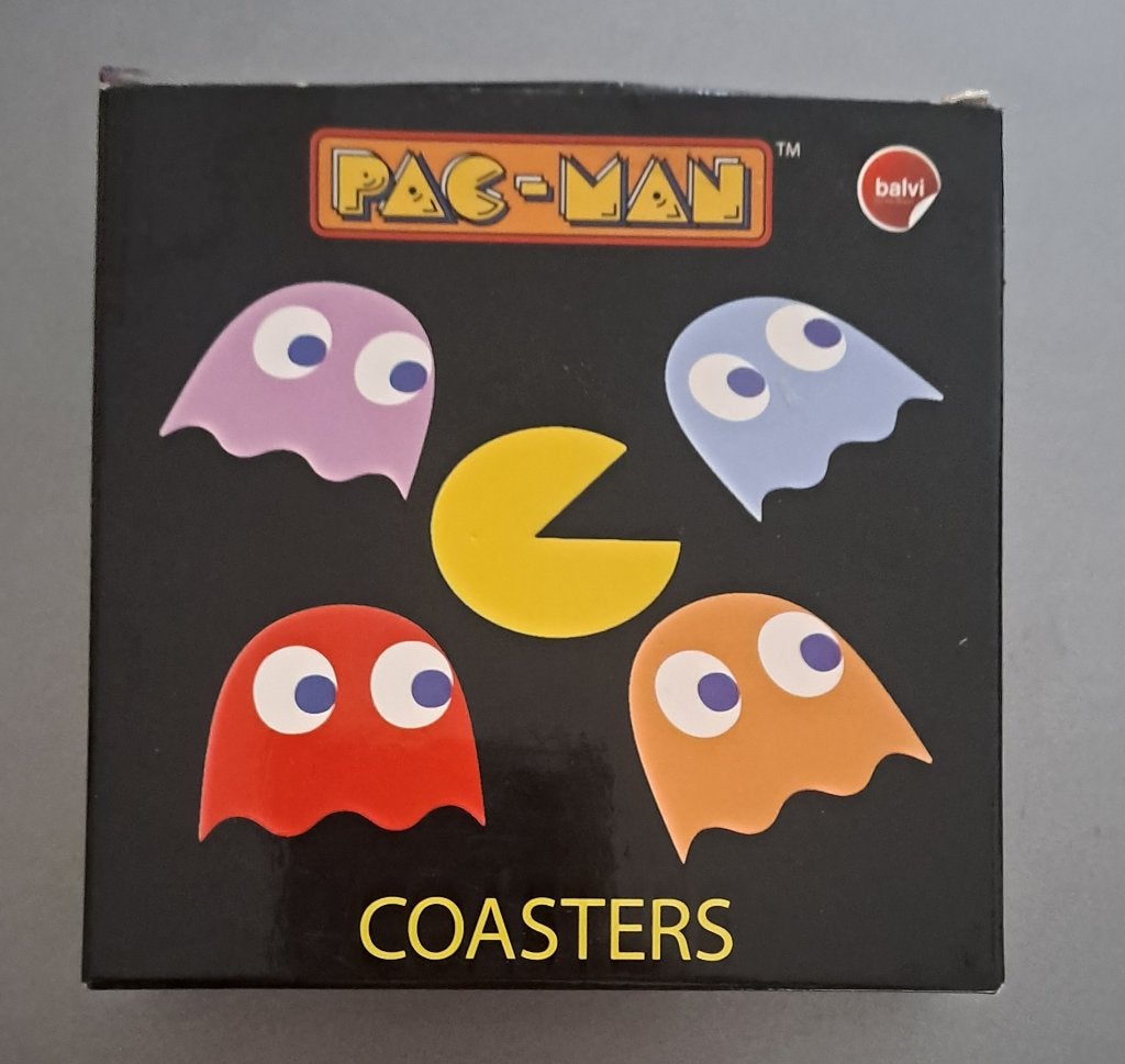 Pac - Man onderzetters Retro, Ophalen, Nieuw