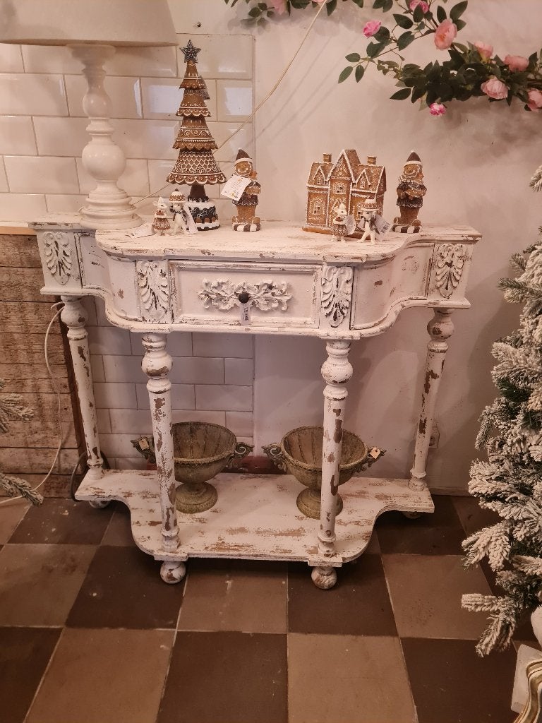 Old look sidetable merk Clayre & Eef, Overige houtsoorten, Heikant 21 Kaatsheuvel, 100 tot 150 cm, Belle Vieille Brocante