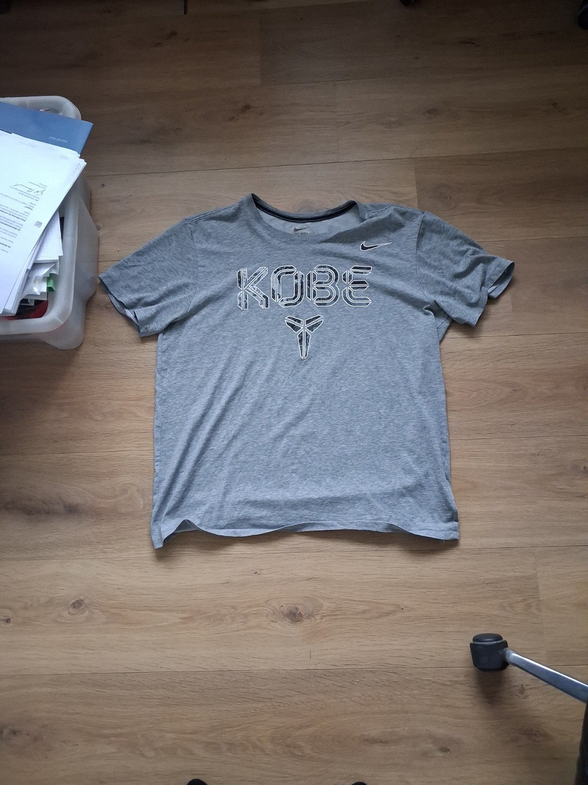 Nike Kobe Bryant T-shirt Grijs Maat L - Basketbal, Maat 52/54 (L), Nike, Ophalen of Verzenden, Grijs