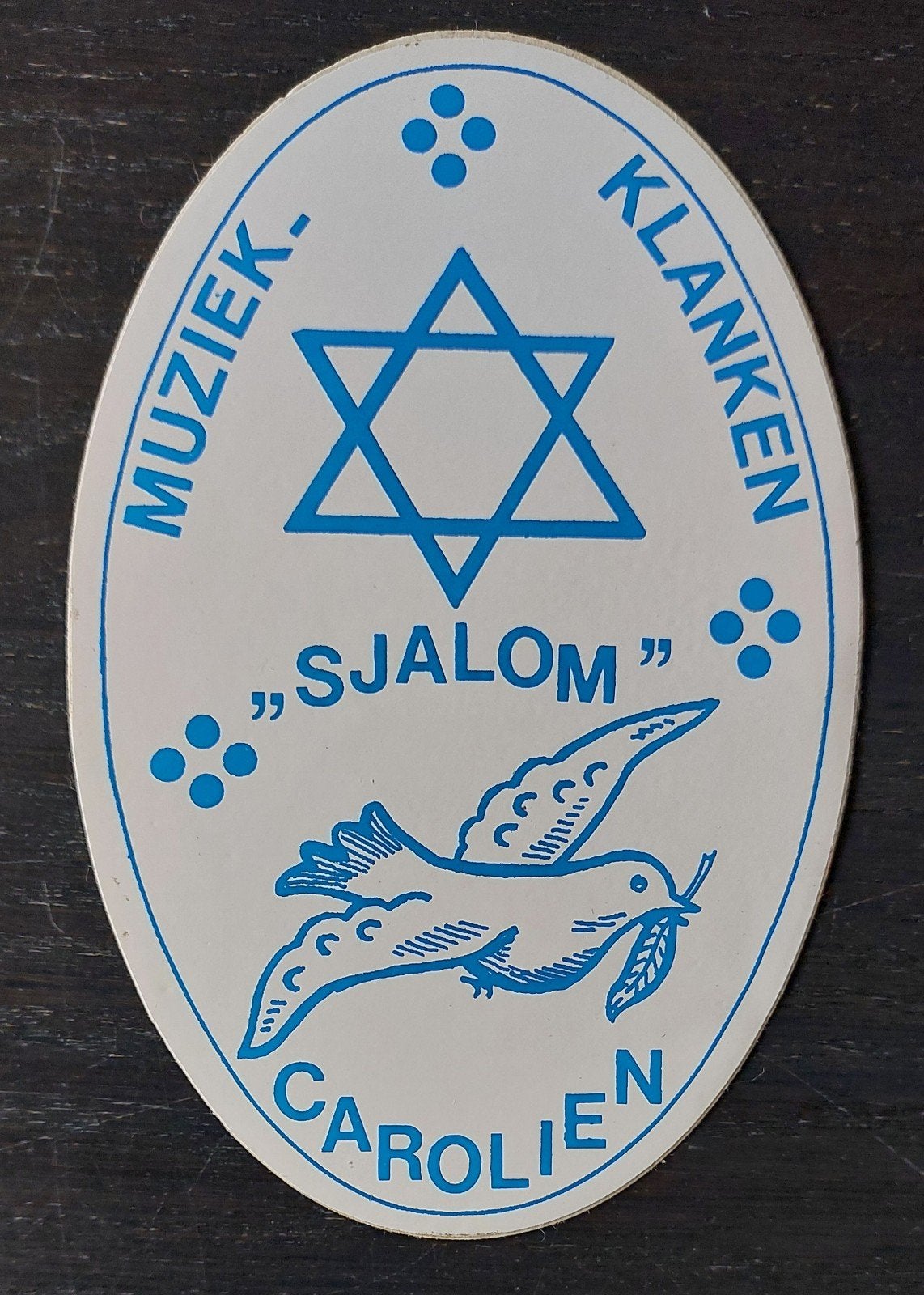 Sticker Sjalom Carolien zendpiraat amateurzender, Ophalen of Verzenden, Gebruikt