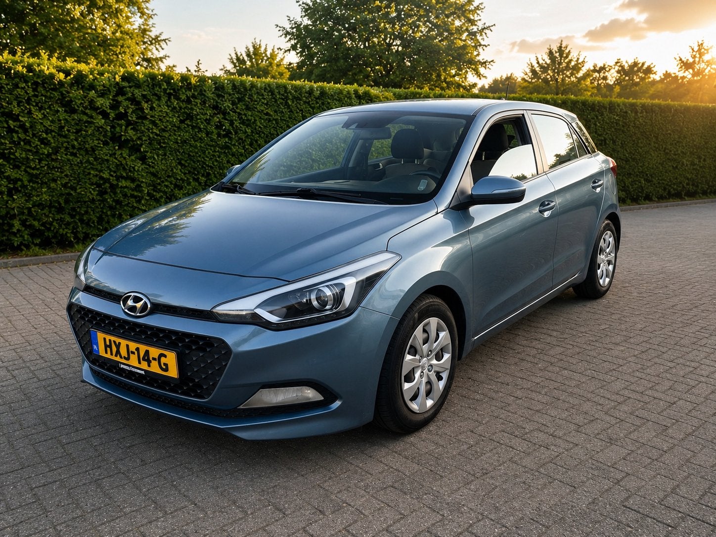 Hyundai i20 1.2 2016 | Airco | Trekhaak |  APK | Onderhouden, Auto's, Hyundai, 83 pk, 4 cilinders, Blauw, Metallic lak