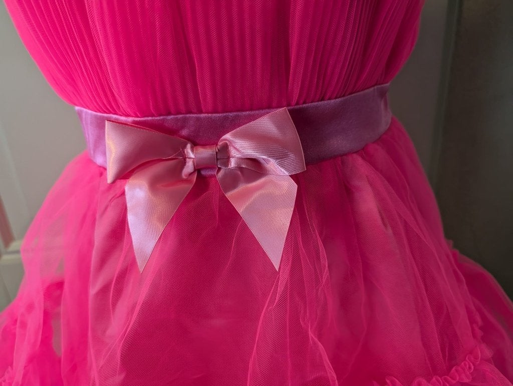 Roze tule jurk kleine S strapless jurk kleine S, Nieuw, Ophalen of Verzenden, Roze, Maat 34 (XS) of kleiner