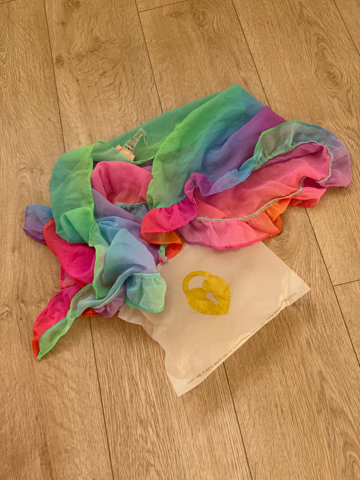 Moda Minx Regenboog Strand Sarong, Ophalen of Verzenden, Zo goed als nieuw, Meerkleurig, Overige typen