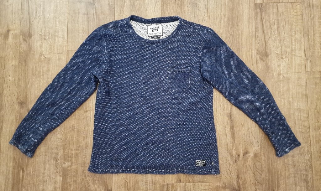 Amerika Today lange mouw shirt, Kleding | Heren, Overhemden, Ophalen of Verzenden, Zo goed als nieuw, Blauw