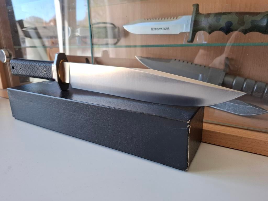 Bowie Mes - Zo goed als nieuw met Kydex schede, Verzenden, Zo goed als nieuw